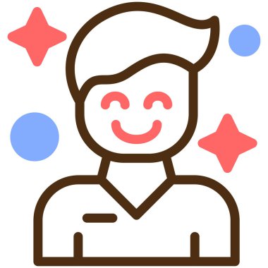 avatar. Web simgesi basit illüstrasyon