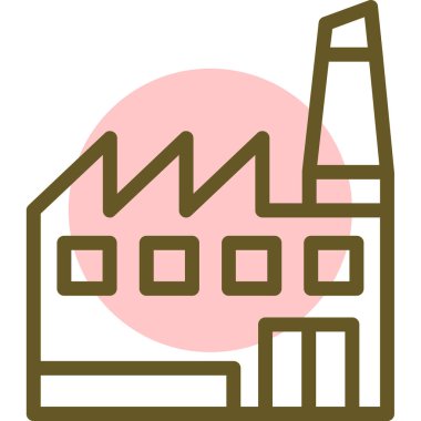 Fabrika. Web simgesi basit tasarım