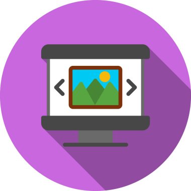 bilgisayar ekranı vektör simgesi