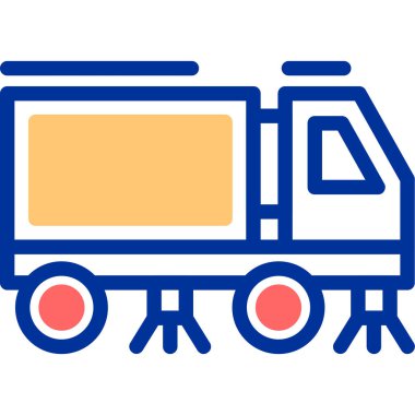 tren. Web simgesi basit illüstrasyon