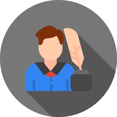 iş simgesinin düz çizimi