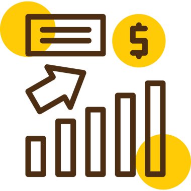 nakit dolar simgesi, düz tasarım