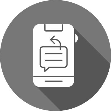 ileti ikonu vektör illüstrasyonu