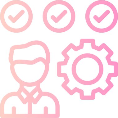 iş vitesi simgesi, vektör illüstrasyonu