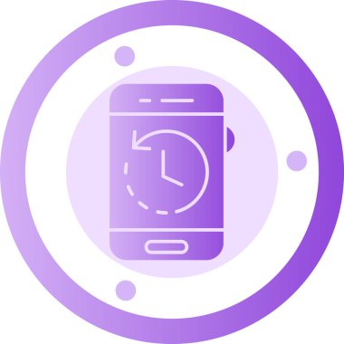 Akıllı bir saatin vektör çizimi