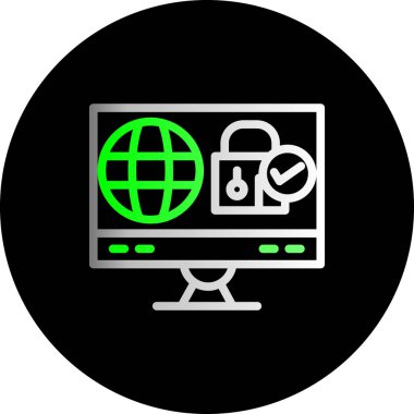 bilgisayar izleyici vektör illüstrasyonu