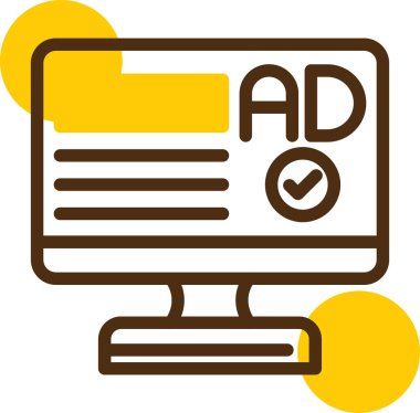 reklam panosu pazarlama simgesi - taslak biçimi