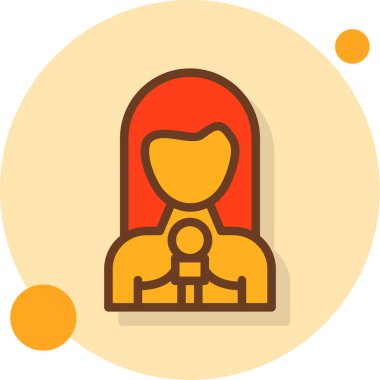 Kırmızı elbiseli bir adamın vektör çizimi