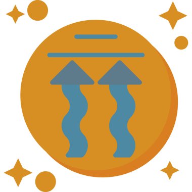 Ay. Web simgesi basit illüstrasyon