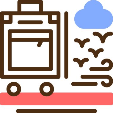 Bulut. Web simgesi basit illüstrasyon