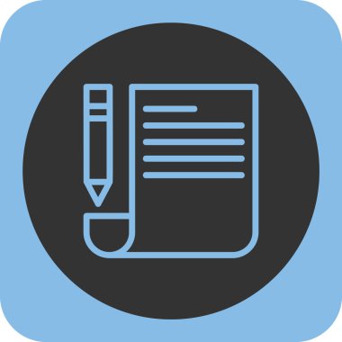 Belge simgesinin vektör illüstrasyonu