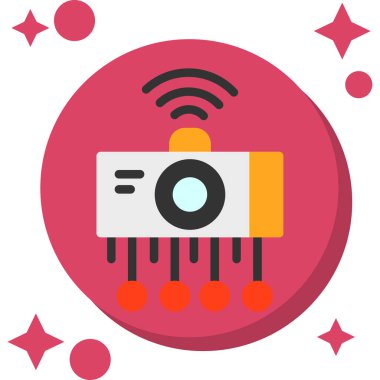 video kartı simgesi, vektör illüstrasyonu