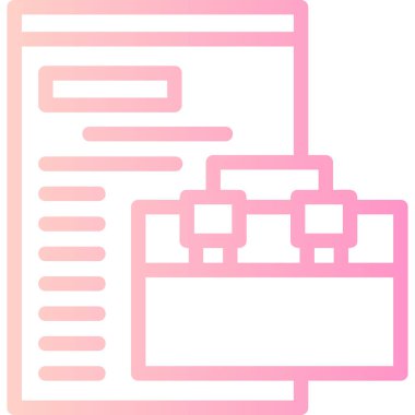 Belge. Web simgesi basit tasarım