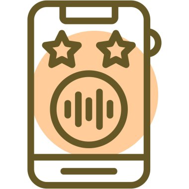 mobil simge, vektör illüstrasyonu basit tasarım