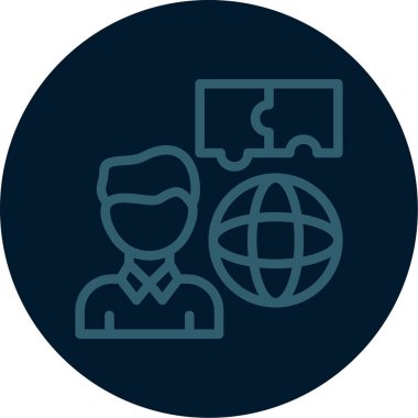 Kişisel ve ticari kullanım için vektör iş simgesi.