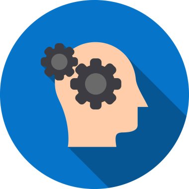 beyin ikonu vektör illüstrasyonu