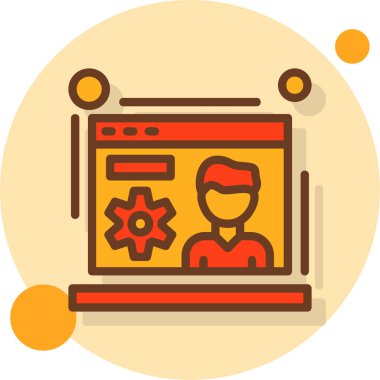 tarayıcı tasarım vektörü simgesi