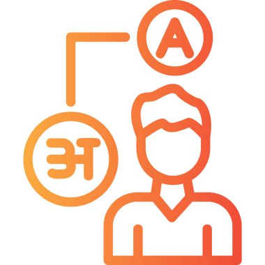 Hintli insanlar ikon vektör illüstrasyonu