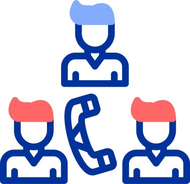 Müşteri desteği. Web simgesi vektör illüstrasyonu