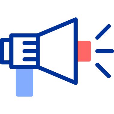  Düz megafon. Basit resimleme