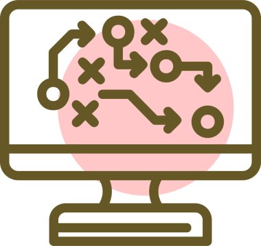 Veri analiz simgesi, vektör illüstrasyonu