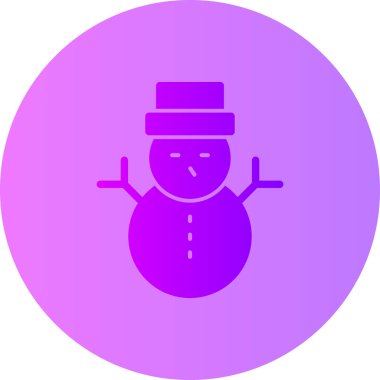 Kardan adam. Web simgesi basit illüstrasyon