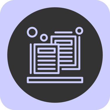 Belge. Web simgesi basit tasarım