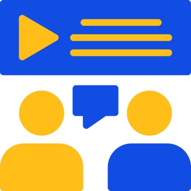 Konuşma simgesi, vektör illüstrasyonu