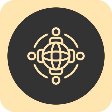 seo modern simgesinin vektör illüstrasyonu