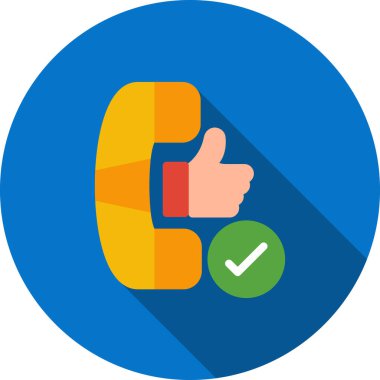 Başparmak yukarı düz vektör simgesi