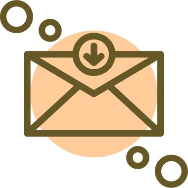 Mektup. Web simgesi basit illüstrasyon