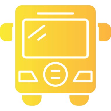 bus simgesi vektör illüstrasyonu