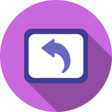 ok sol yön simgesi doldurulmuş - taslak biçimi