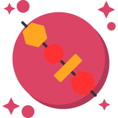vector illustration of a red ball