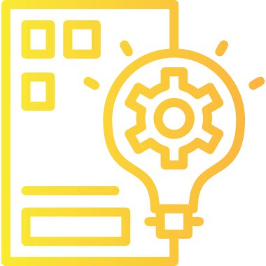 Bir fikrim var. Web simgesi basit tasarım