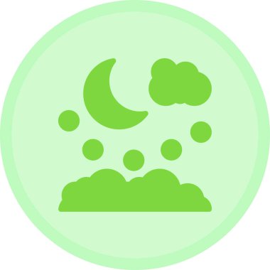 Ay. Web simgesi basit illüstrasyon