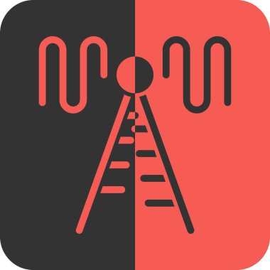 teleskop simgesi vektör illüstrasyonu