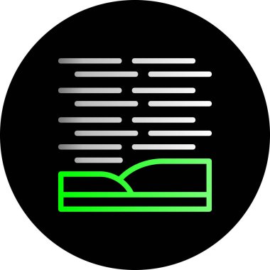 Bir kitap simgesinin vektör illüstrasyonu