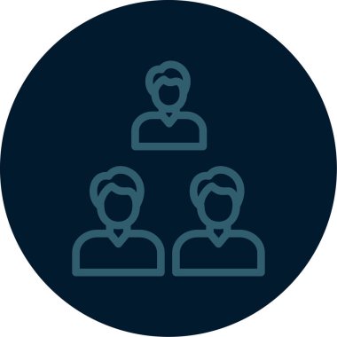 İş insanları simgesinin vektör illüstrasyonu