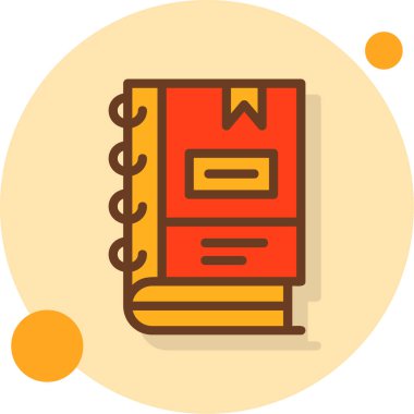 kitap web simgesi basit illüstrasyon