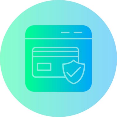 vektör kredi kartı ico