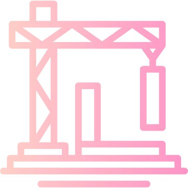 Bina. Web simgesi basit illüstrasyon