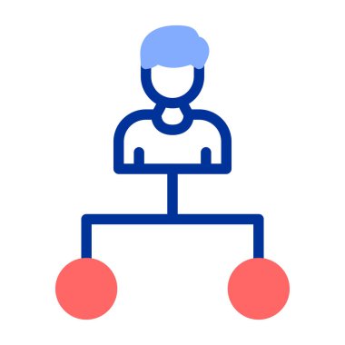 Tekerlekli sandalyeli bir adamın vektör çizimi