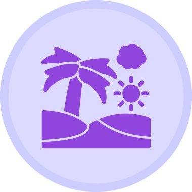 Palmiye ağacı. Web simgesi