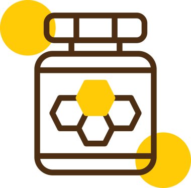 bal peteği simgesinin vektör illüstrasyonu