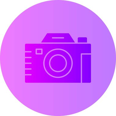 Kamera. Web simgesi basit illüstrasyon