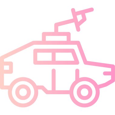 Ambulans. Web simgesi basit illüstrasyon