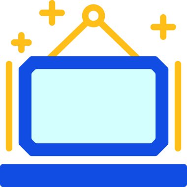 Bilgisayar teknolojisi simgesinin vektör illüstrasyonu