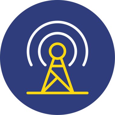 Anten. Web simgesi basit illüstrasyon