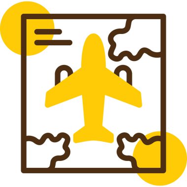 uçuş düzlemi vektör simgesi